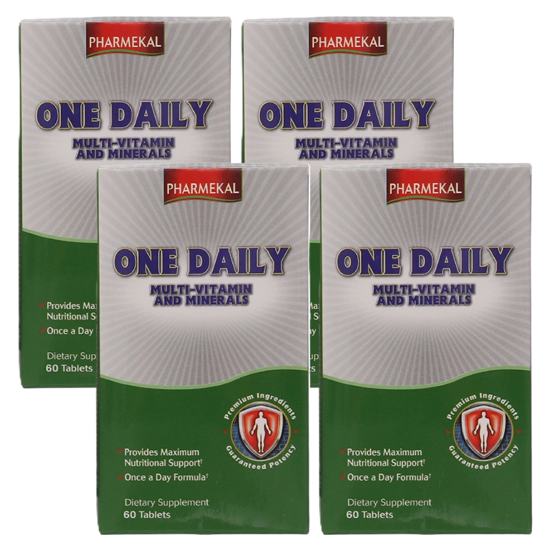 Combo 4 hộp One Daily Multivitamin Pharmekal hỗ trợ giúp bổ sung vitamin và khoáng chất hộp 60 viên - 
